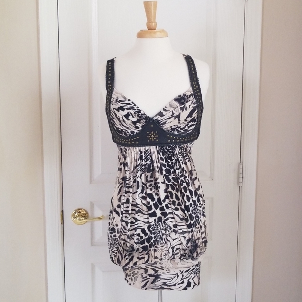Sky Leather Harness Dress